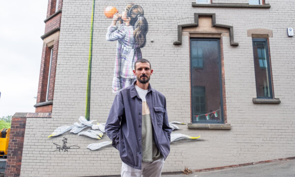 Palestinian artist Taqi Spateen unveils new mural in Leeds