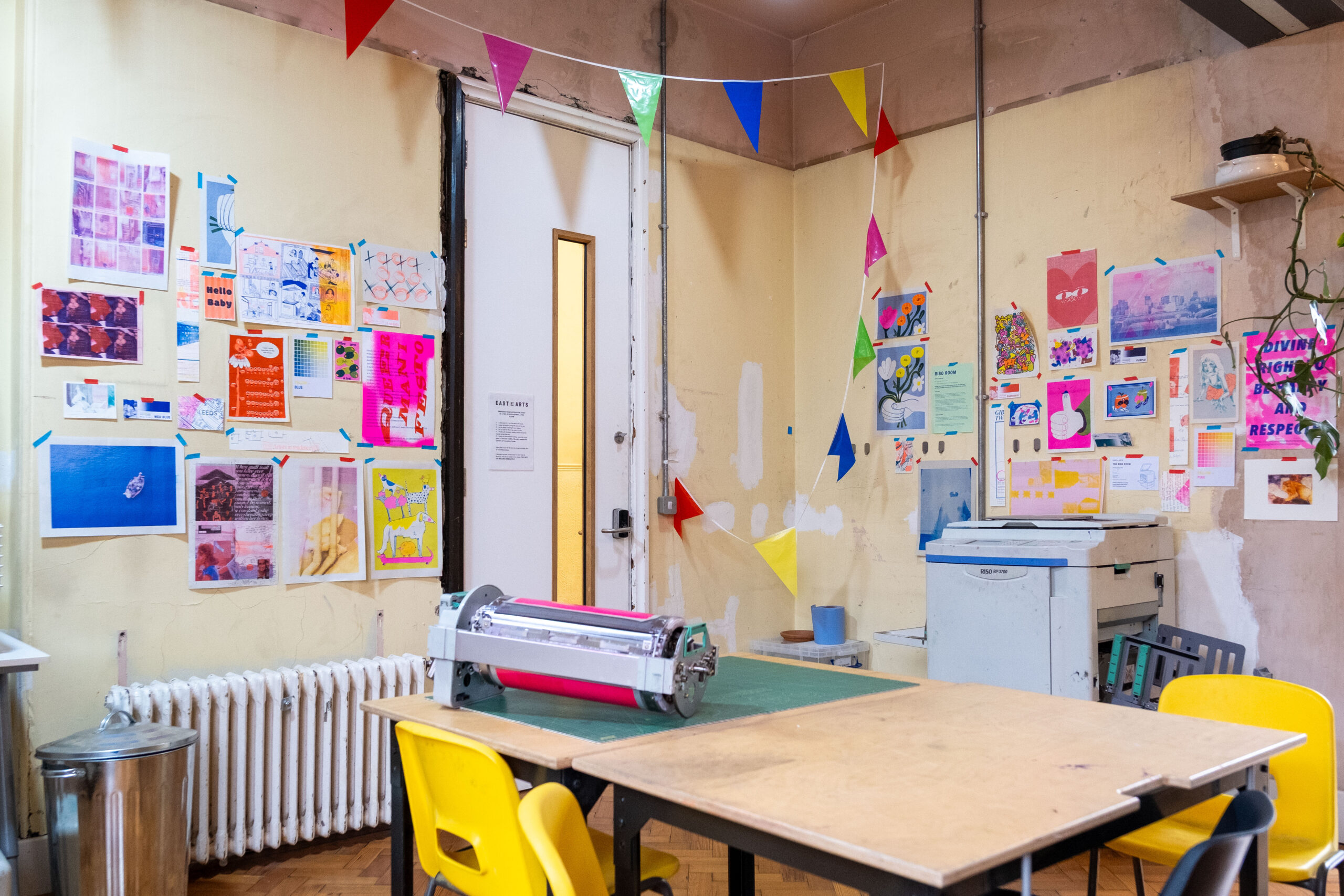 Design and print a two to three colour riso print...
